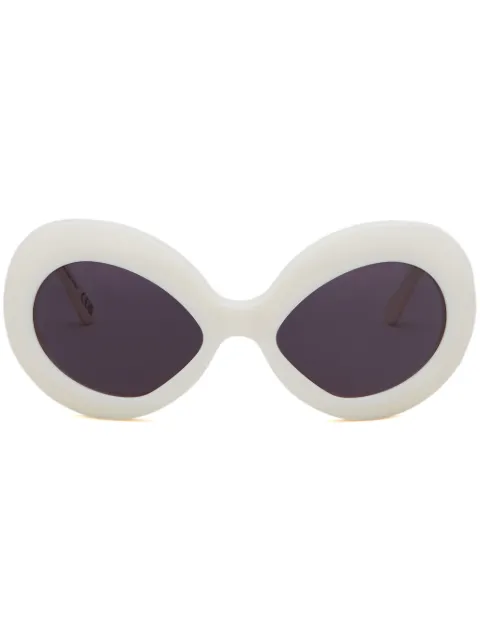 Marni Eyewear oversized-frame sunglasses White EWME0068A0H3800