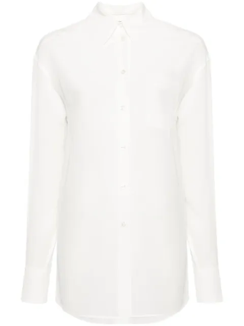 Sportmax crepe de chine silk shirt White 2412191031600