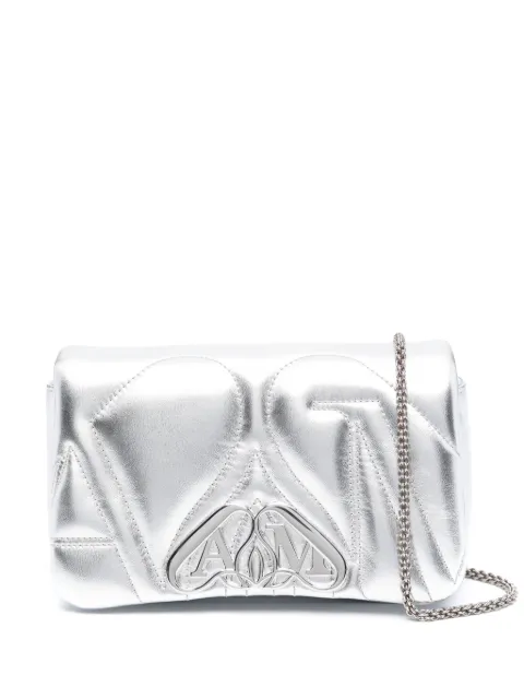 Alexander McQueen mini The Seal shoulder bag Silver 7770111BL0I