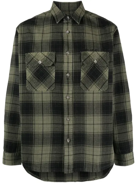 Purple Brand flannel long-sleeve shirt Green P331FPWM124