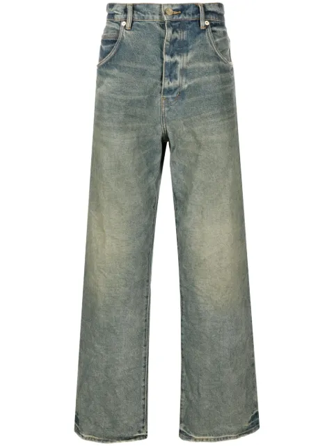 Purple Brand P018 drop-crotch wide-leg jeans Blue P018VDLI124