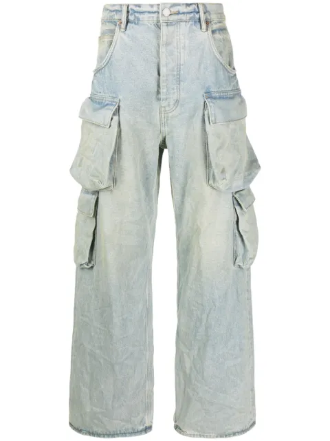 Purple Brand P018 mid-rise cargo jeans Blue P018BGLI124