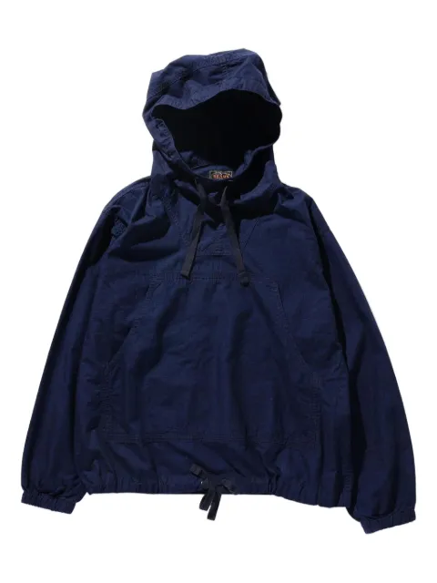 BEAMS PLUS ripstop-texture hoodie Blue 38180166791