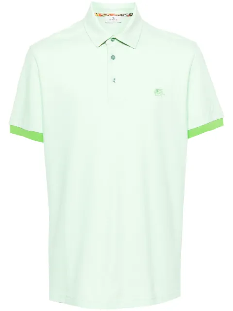 ETRO logo-print cotton T-shirt Green MRMD0006AC174