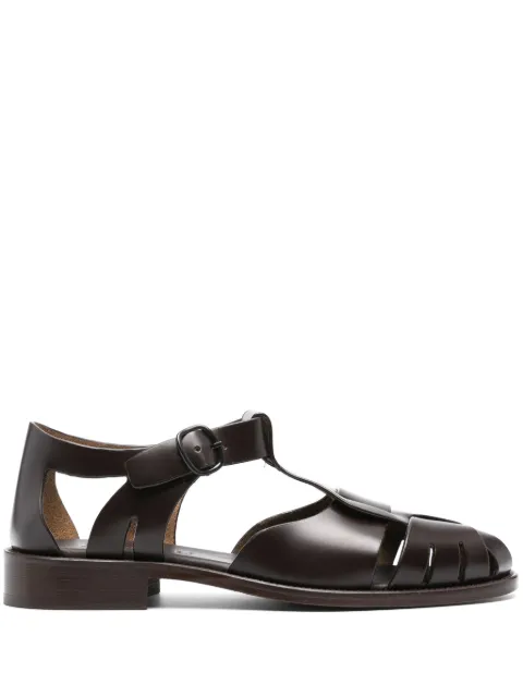 Hereu Pesca leather sandals Brown PESCWFS24