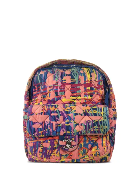 CHANEL Pre-Owned 1900s diamond-quilted foulard backpack Pink OXPRVRG1SG4PVPQX