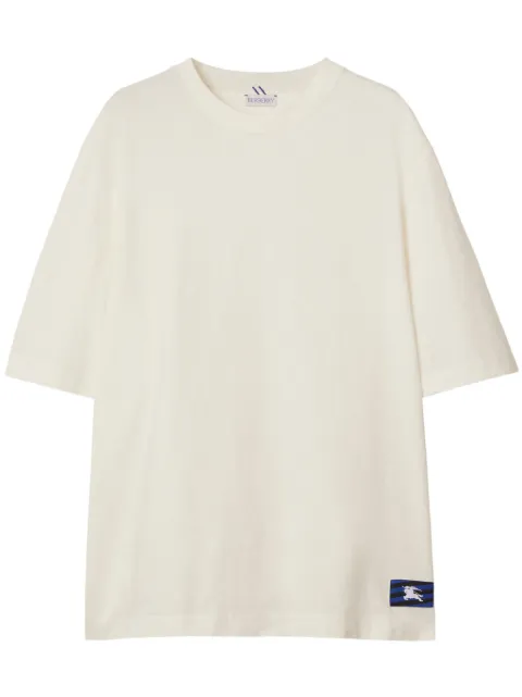 Burberry EKD logo-patch cotton T-shirt Neutrals 8083593
