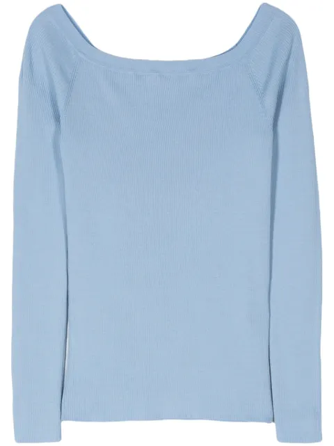 P.A.R.O.S.H. fine-ribbed jumper Blue D540713