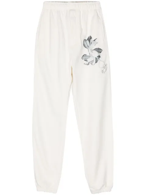 Y-3 x Adidas floral-print track pants White IV7725
