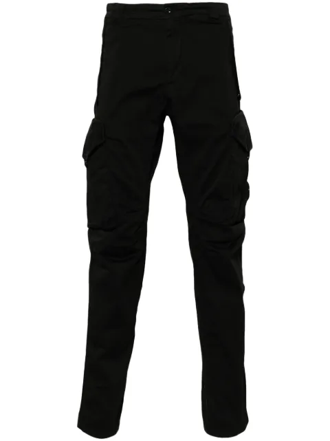 C.P. Company logo-appliqué cargo pants Black 18CMPA058A005694G