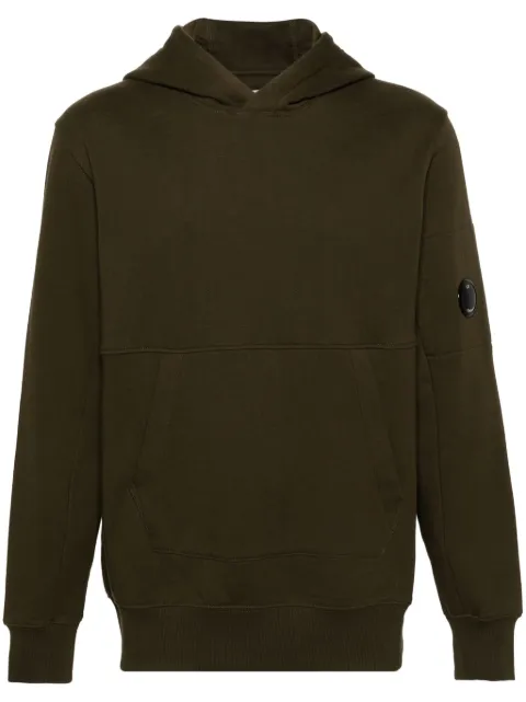 C.P. Company Diagonal Raised Lens-detail hoodie Green 16CMSS023A005086W683