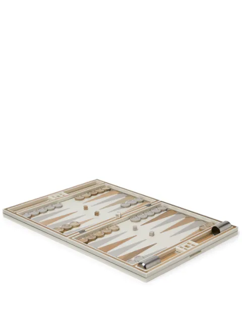 Brunello Cucinelli wood backgammon set Neutrals MLWOGAM720CBEIG