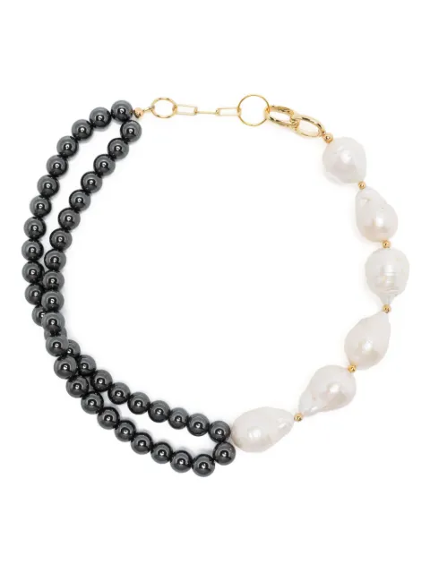 Atu Body Couture x Shir Fine Jewellery pearl-embellished necklace Black AT24051