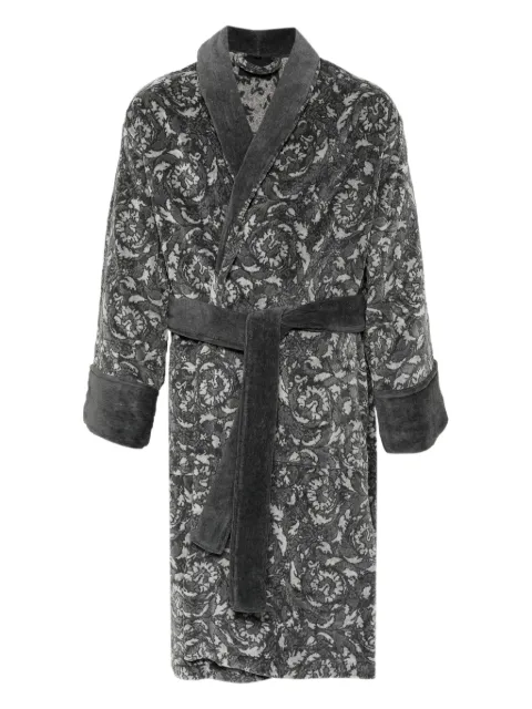 Versace Barocco belted bathrobe Grey ZACJ000081A08851