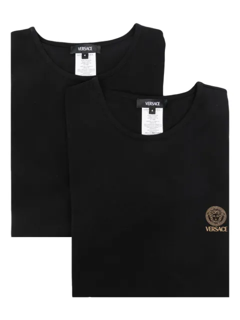 Versace cotton-jersey undershirt 2-pack Black AU101931A10011