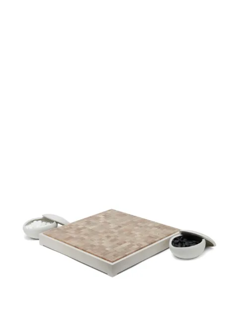 Brunello Cucinelli wooden Go game set (42.5 cm x 42.5cm) Neutrals MLWOGAM829CW031