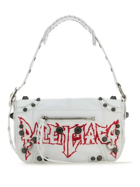 Balenciaga Le Cagole XS DIY Metal messenger bag White 7190822AAXD