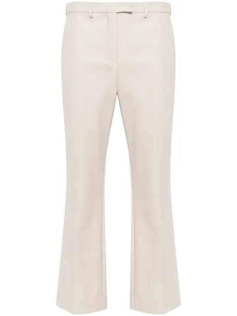 'S Max Mara pressed-crease flared trousers Neutrals 2419131111600