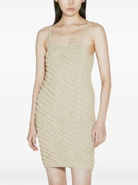 Isa Boulder cable-knit mini dress Neutrals AW23WHDR04