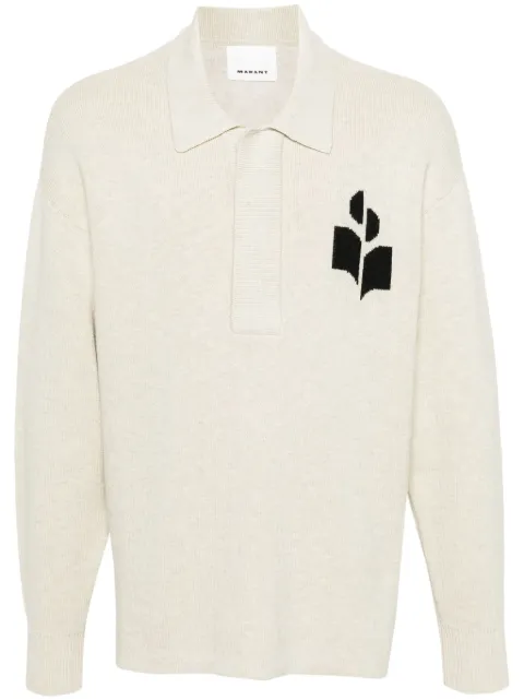 MARANT William logo-jacquard sweater Neutrals PU0425HAA1L03H