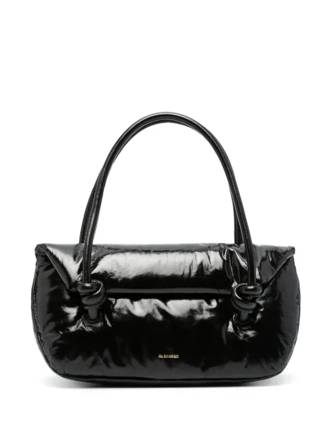 Jil Sander padded leather shoulder bag Black J07ZH0020P6589