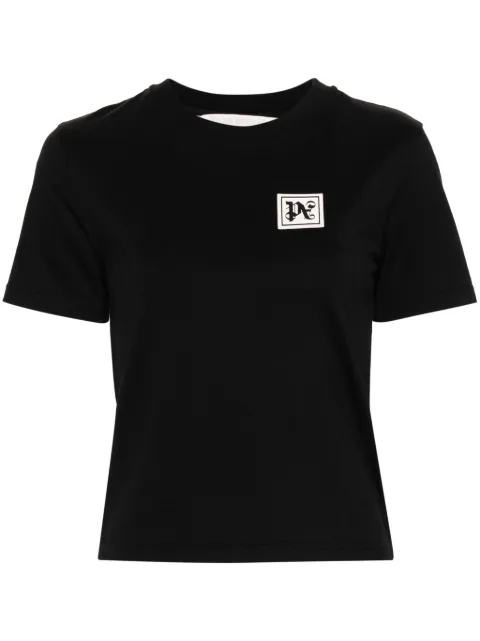 Palm Angels PA Ski Club cotton T-shirt Black PWAA044R24JER002