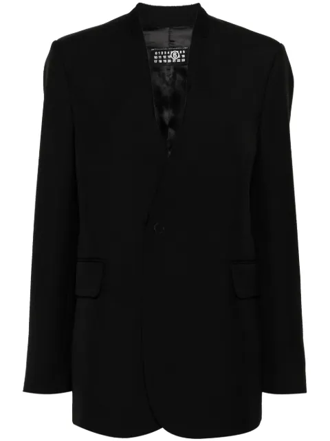 MM6 Maison Margiela single breasted blazer Black S52BN0131S78357