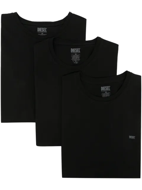Diesel logo-print cotton T-shirt (pack of three) Black 00SPDG0LIAD