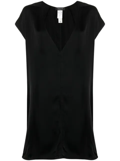 Fabiana Filippi plunging V-neck shift minidress Black TPD264F225D6230000