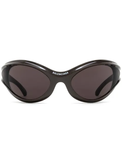 Balenciaga Eyewear Dynamo Wrap oversized-frame sunglasses Grey BB0317S003