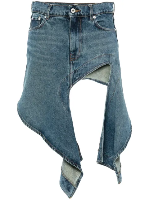 Y/Project cut-out denim miniskirt Blue 107SK002
