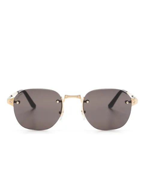 Cartier Eyewear rimless square-frame sunglasses Gold CT0459S