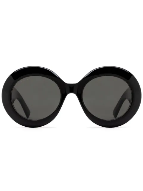 Gucci Eyewear Interlocking G oval-frame sunglasses Black 779491J0740