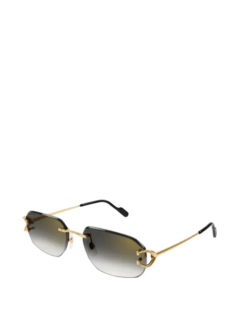 Cartier Eyewear rectangle-frame sunglasses Gold CT0468S