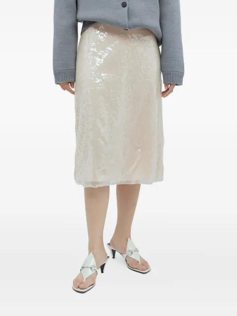 Gucci sequin midi skirt Neutrals 764472ZAO39