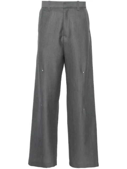 HELIOT EMIL Radial tailored trousers Grey SS24M10146