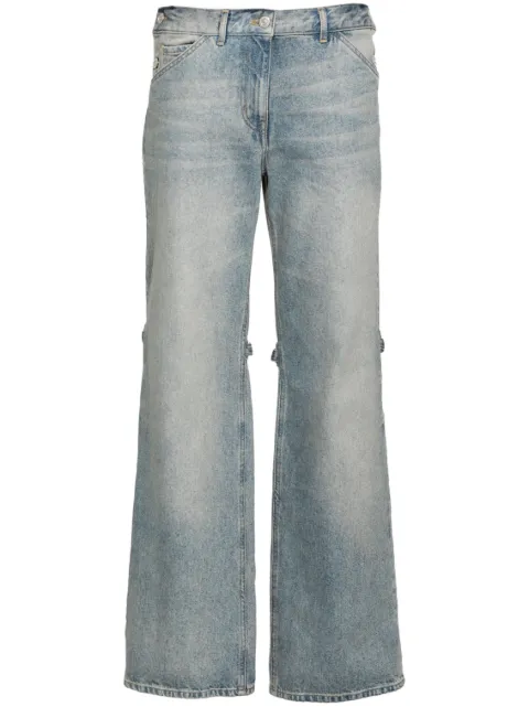 Courrèges high-rise wide-leg jeans Blue 124DPA214DE0016