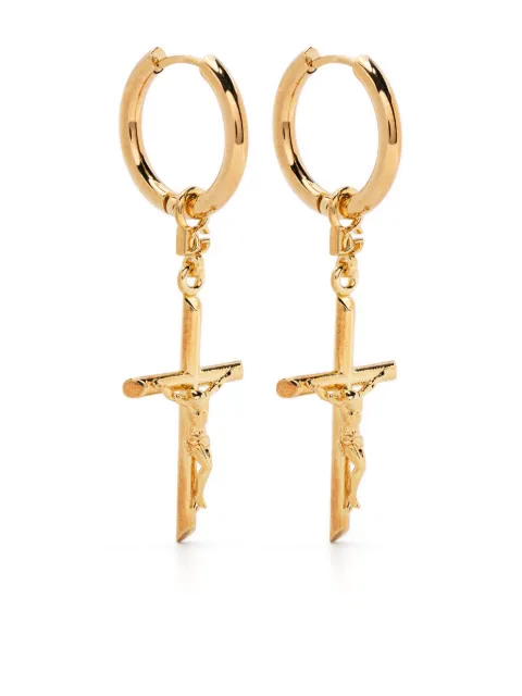 Dolce & Gabbana DNA pendant hoop earrings Gold WEQ1D2W1111