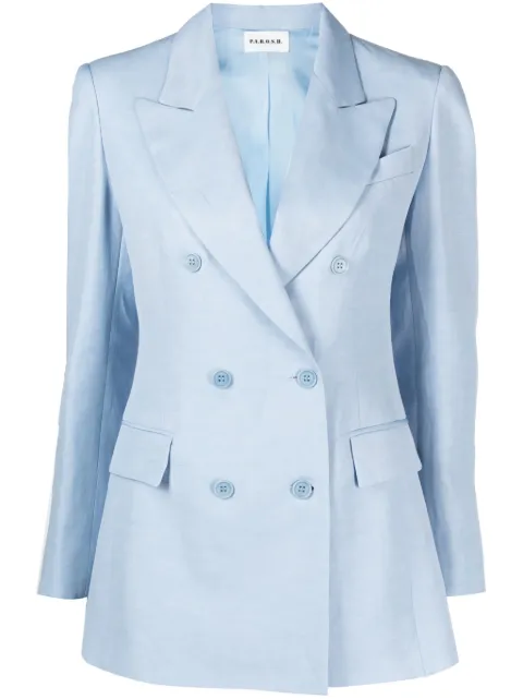 P.A.R.O.S.H. Raisa double-breasted blazer Blue RAISA24D420266