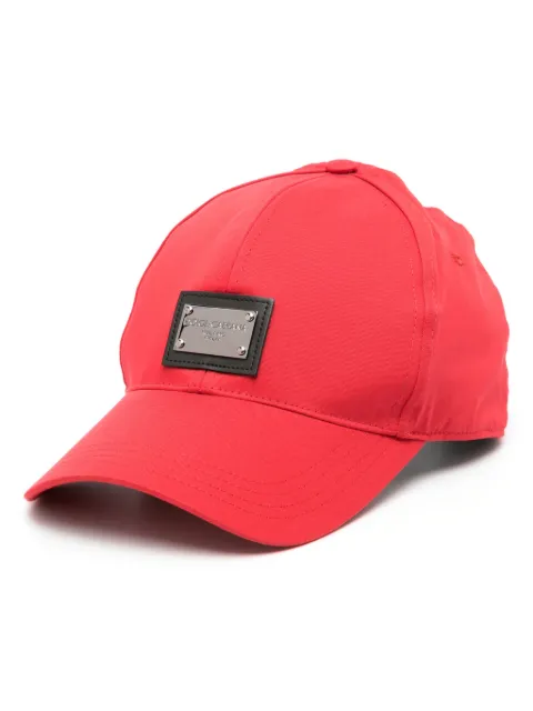 Dolce & Gabbana logo-tag baseball cap Red GH590AGF421