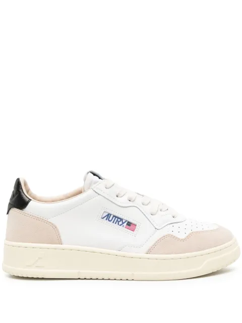 Autry Medalist low sneakers in white and deep claret leather White AULMLS21
