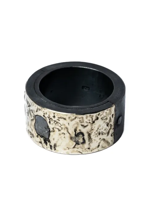 Parts of Four sterling silver and 10kt white gold Sistema diamond ring Black 18015KA10KWDIA