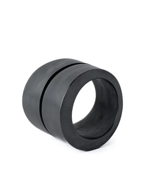 Parts of Four Crevice brushed ring Black 12162KA