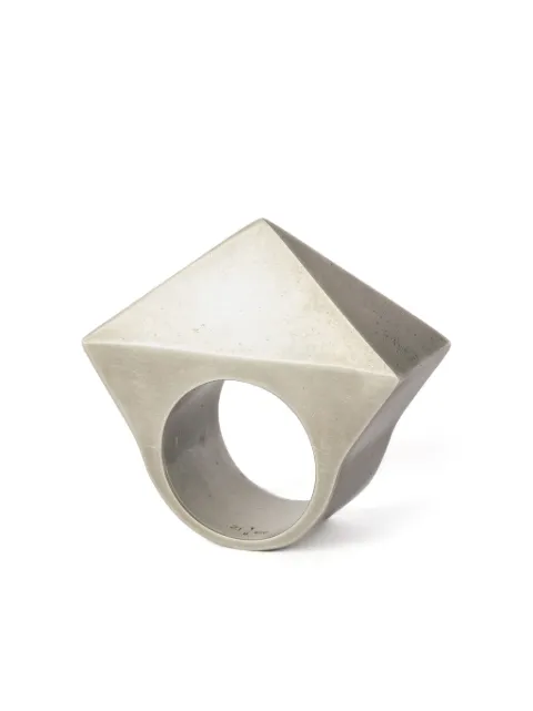 Parts of Four Crescent Bridge brushed ring Silver 15169DA