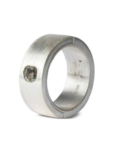 Parts of Four Sistema diamond-slab ring Silver 80110MADIA