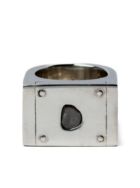 Parts of Four Plate diamond ring single Silver 7146PADIA