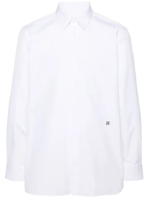 Givenchy 4G-embroidered poplin shirt White BM60PQ14M6