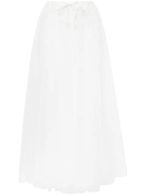 Forte Forte sheer tulle maxi skirt White 12302MYSKIRT