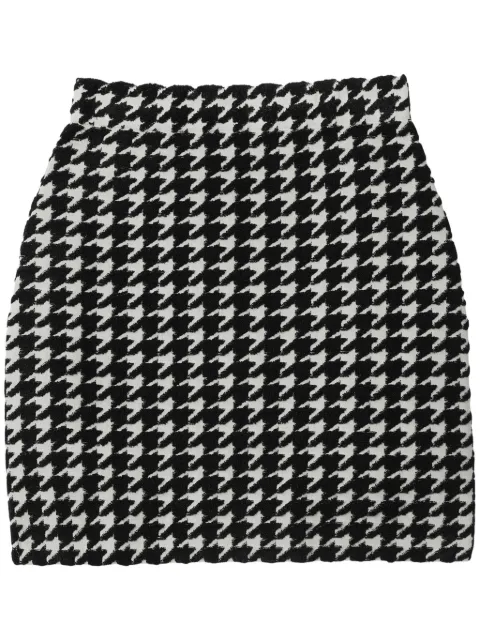 Burberry houndstooth-pattern mini skirt Black 8083591