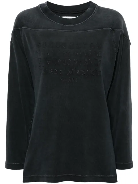 Maison Margiela Numbers logo cotton T-shirt Grey S51GU0129S24650